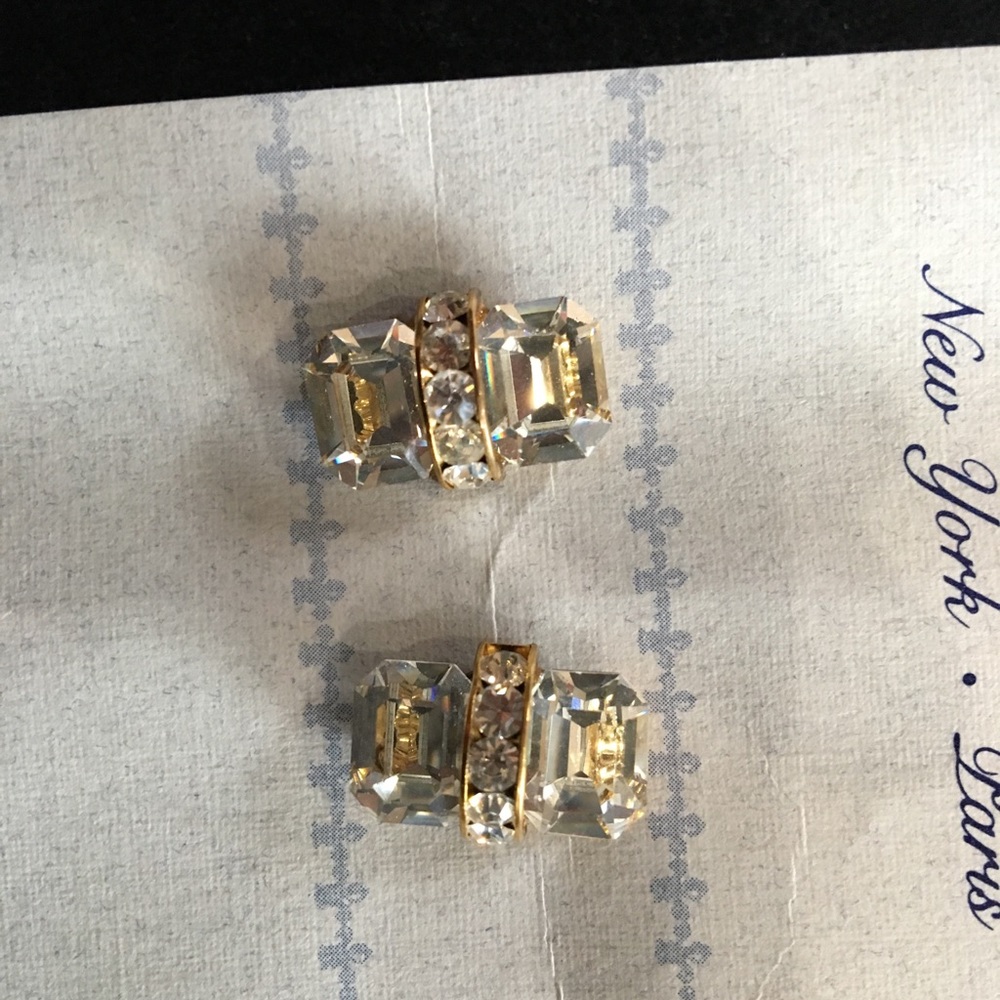 Crystal earrings, with Swarovski crystals. - Picture 3 of 8